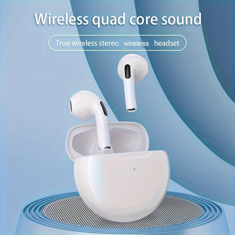New Pro 6 Tws Waterproof In-Ear Hi-fi Stereo Wireless Earbuds Sports Life Headphones