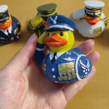 Handcrafted Ducks  Veteran Tribute Car Decor & Collectible Gifts