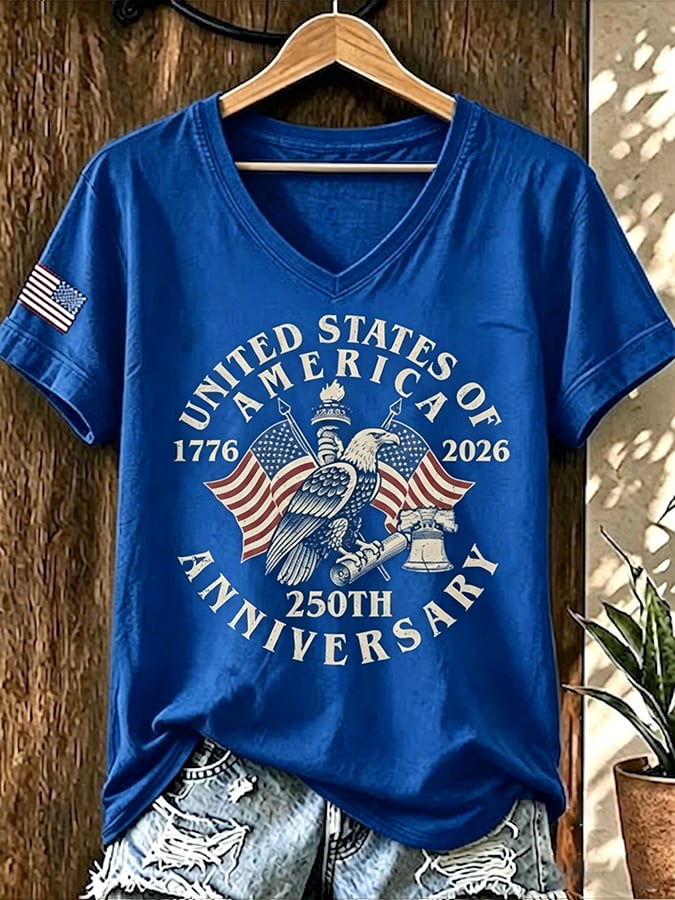 Women's Celebrating 250 Years of American Print Short-Sleeve T-Shirt