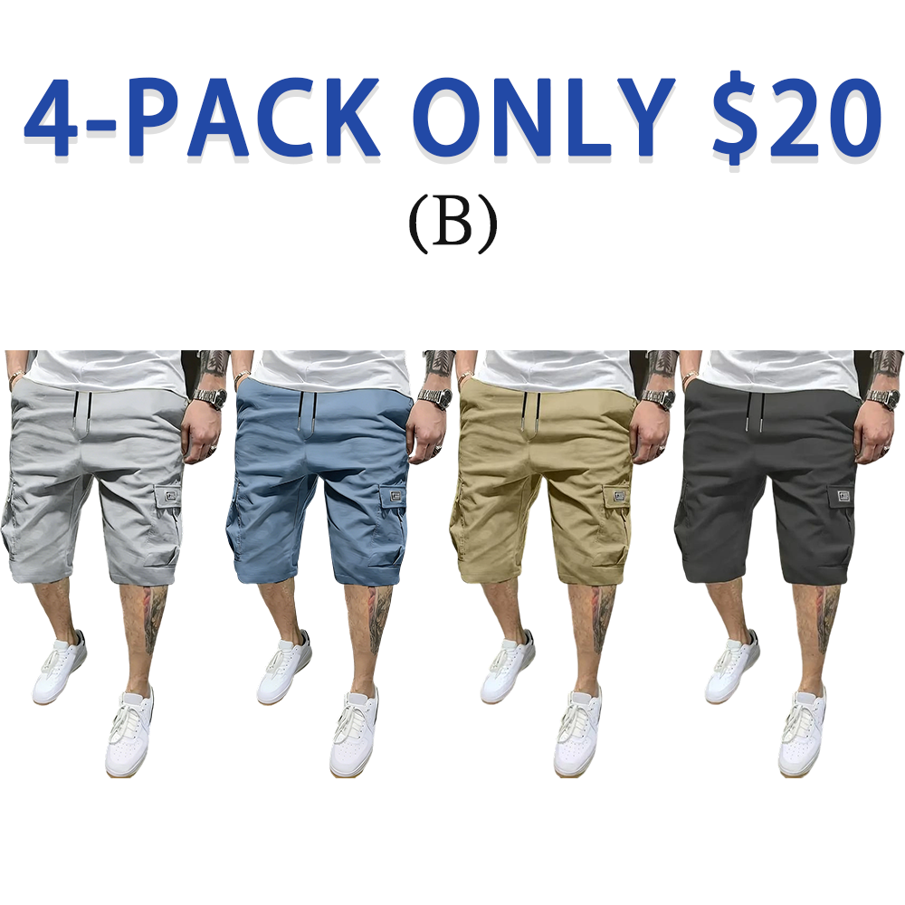 Men's Slanted Pocket Casual Shorts