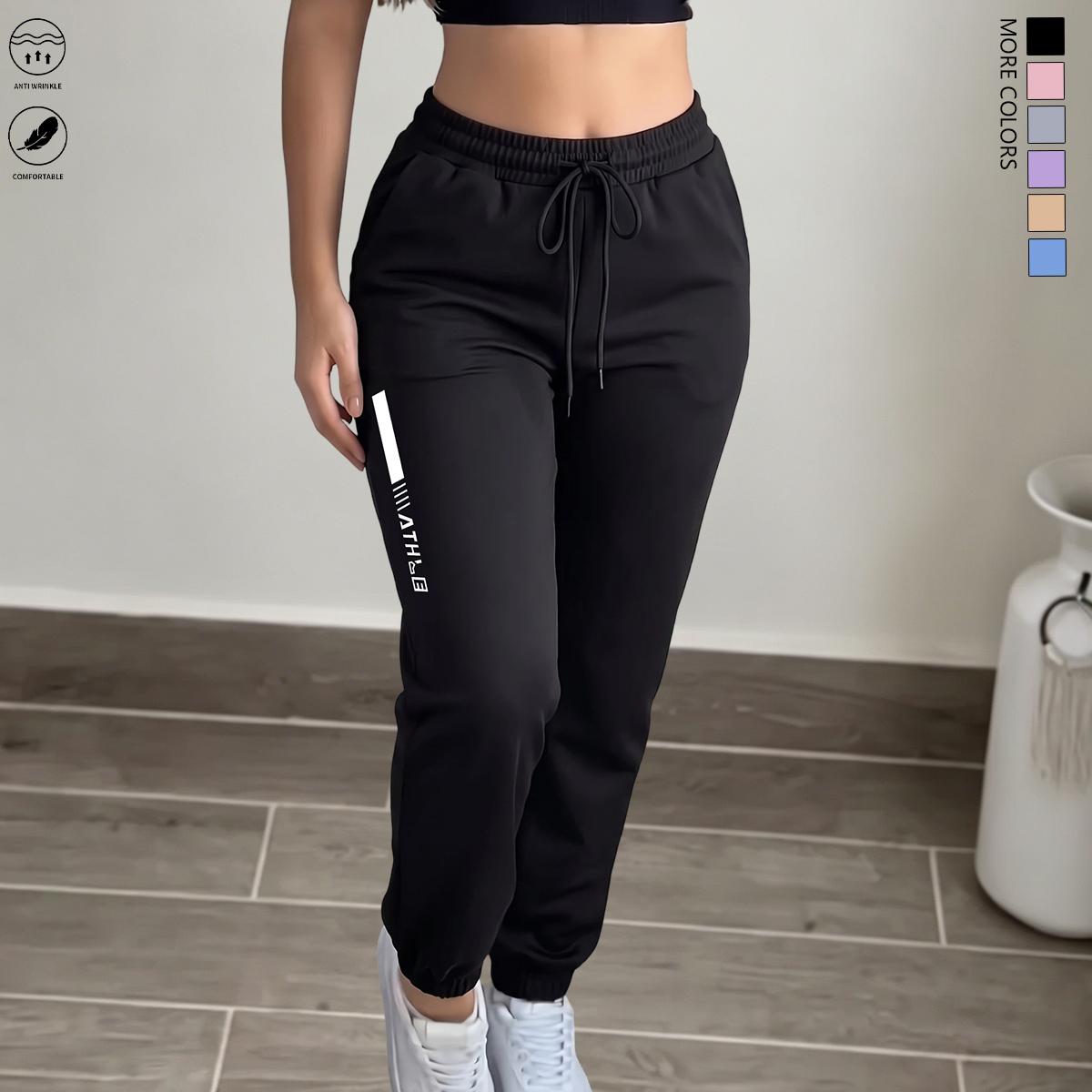 Women's Lightweight Ultra-Thin Straight-Leg Casual Athletic Pants