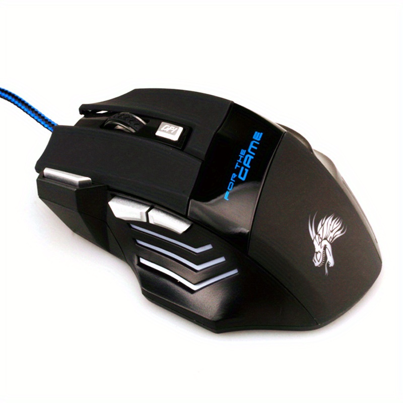 Wired Gaming Mouse 7 Button Backlit Ergonomic USB Mice 5500 DPI Backlight Adjustable Optical Mice For PC Gamer Computer Desktop
