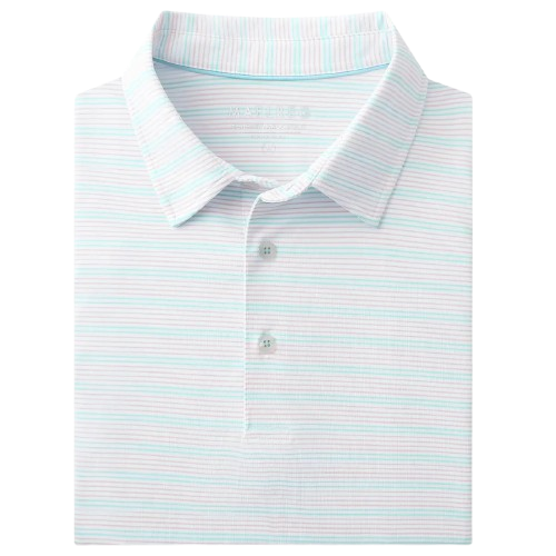 12-Pack Men's Golf Shirts — Moisture-Wicking Performance Short-Sleeve Striped Polo