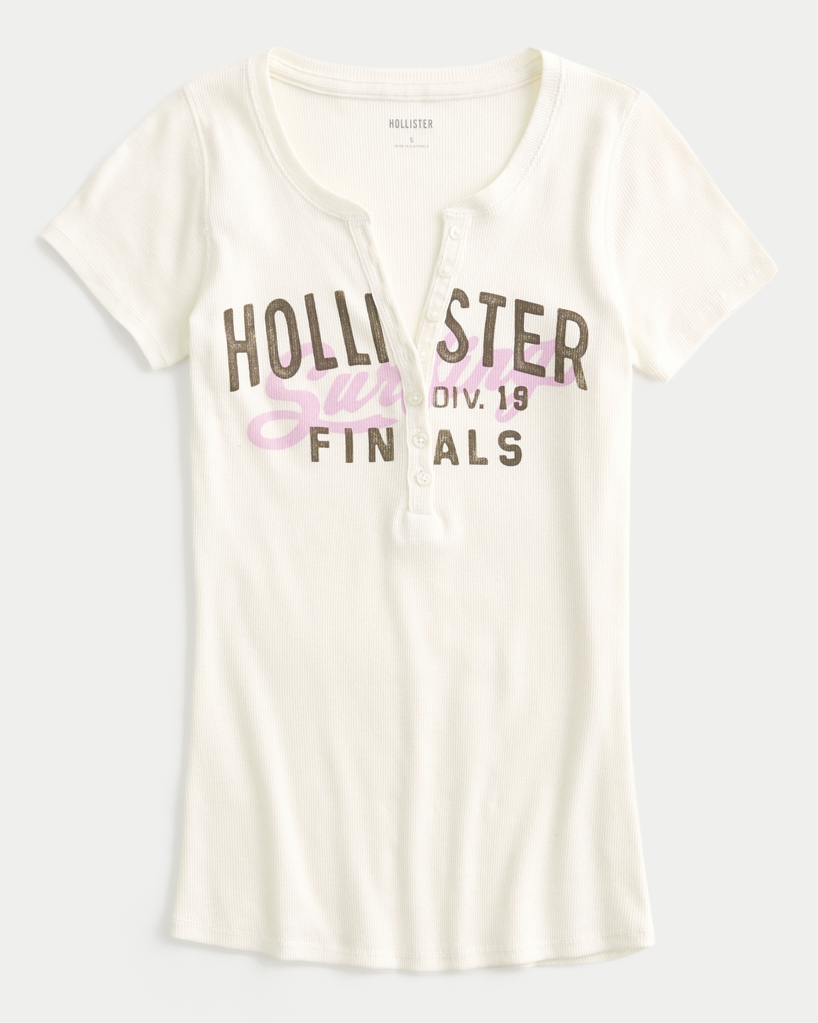 Logo Graphic Henley T-Shirt
