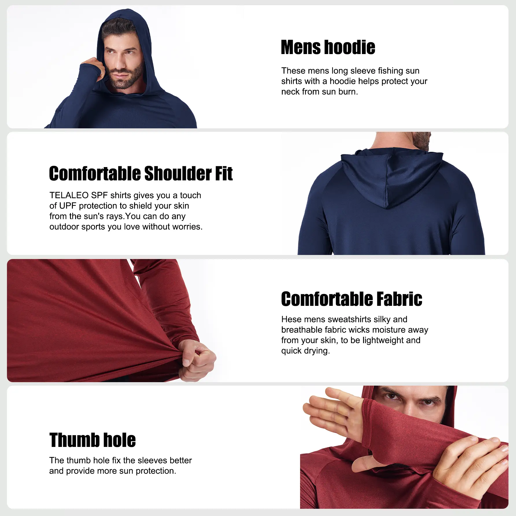 Men's Quick-Dry Long-Sleeve Sports Hoodie