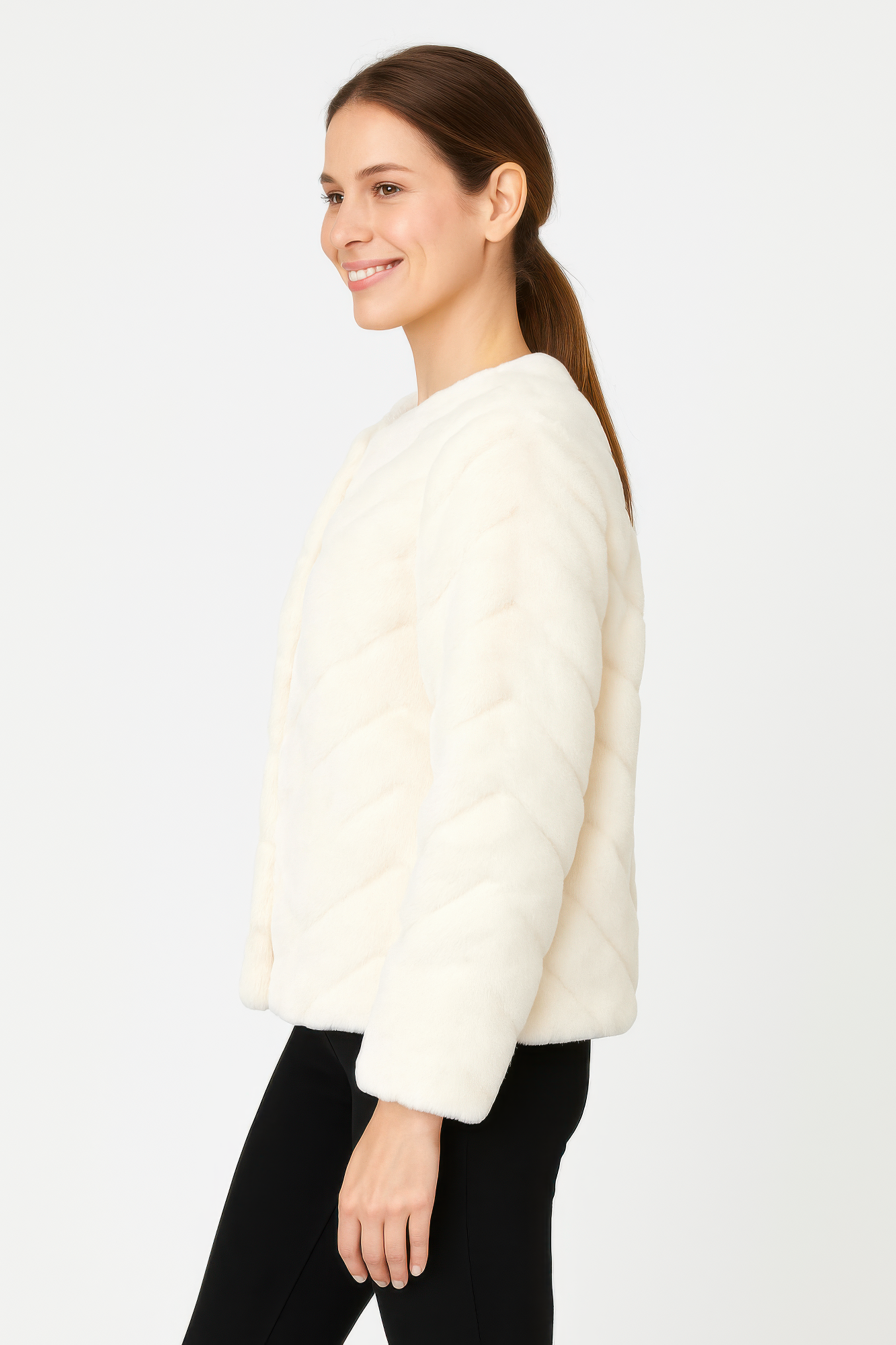 Midnight Luxe Faux Fur Jacket