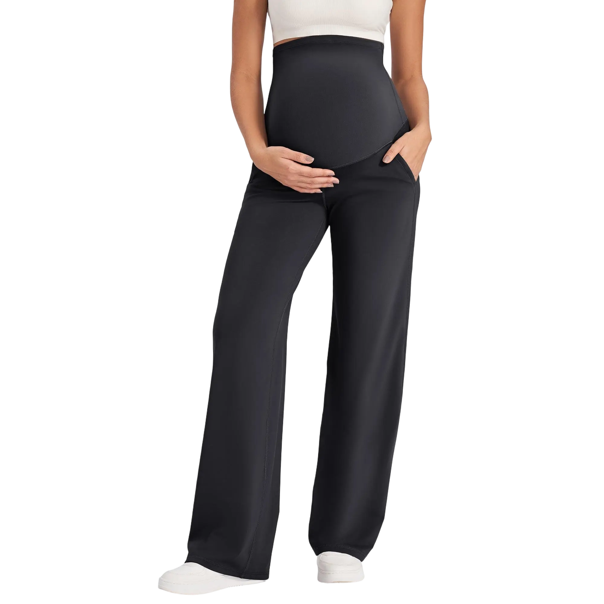 Maternity Wide Leg Pants for Comfortable Pregnancy Pregnant Prenatal