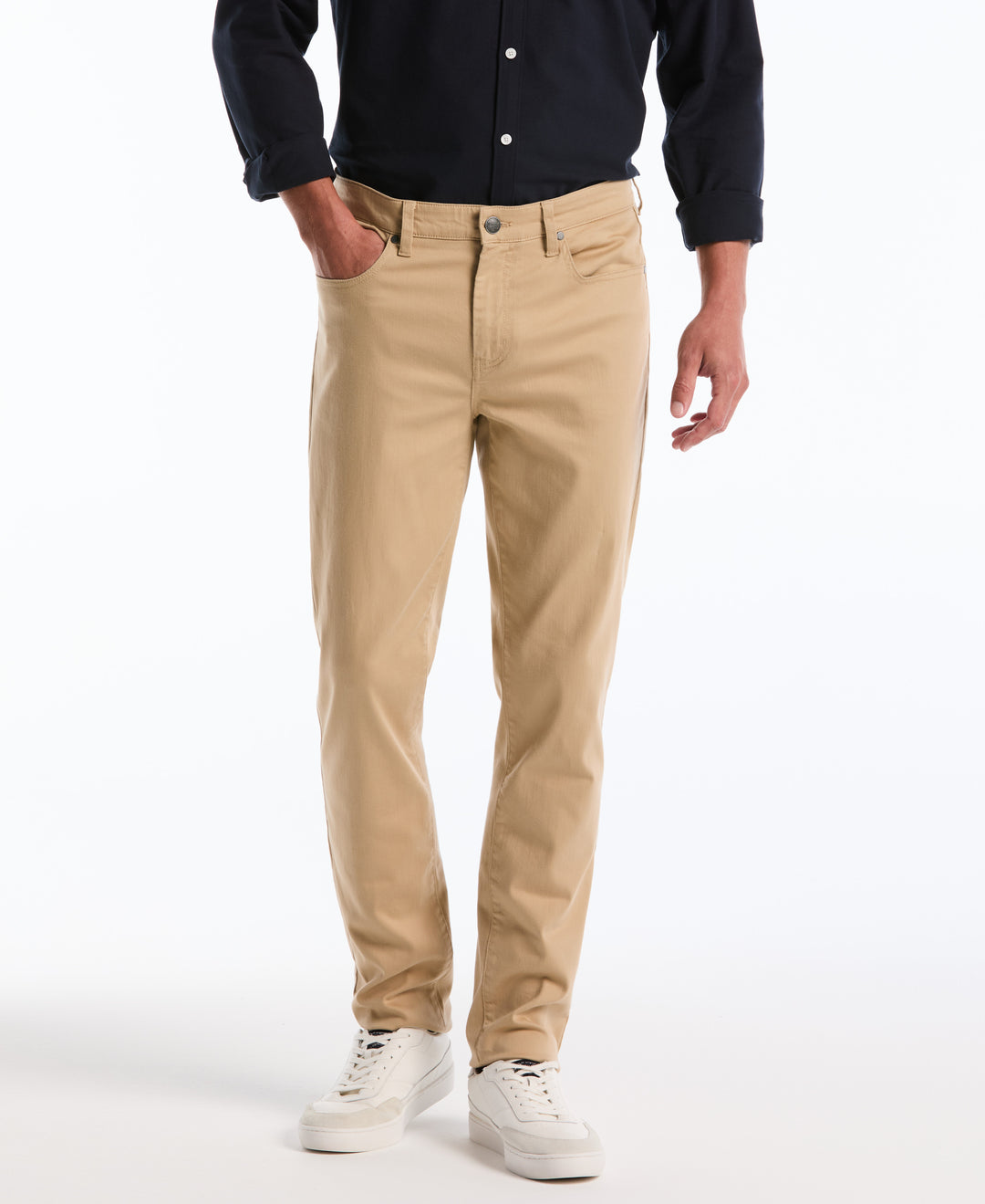 🔥 Limited-Time 7-Piece Set – 5-Pocket Slim-Fit Dobby Pants with Hemmed Cuffs