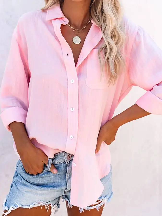 Spring Shirt Women's Fashion Casual Shirt