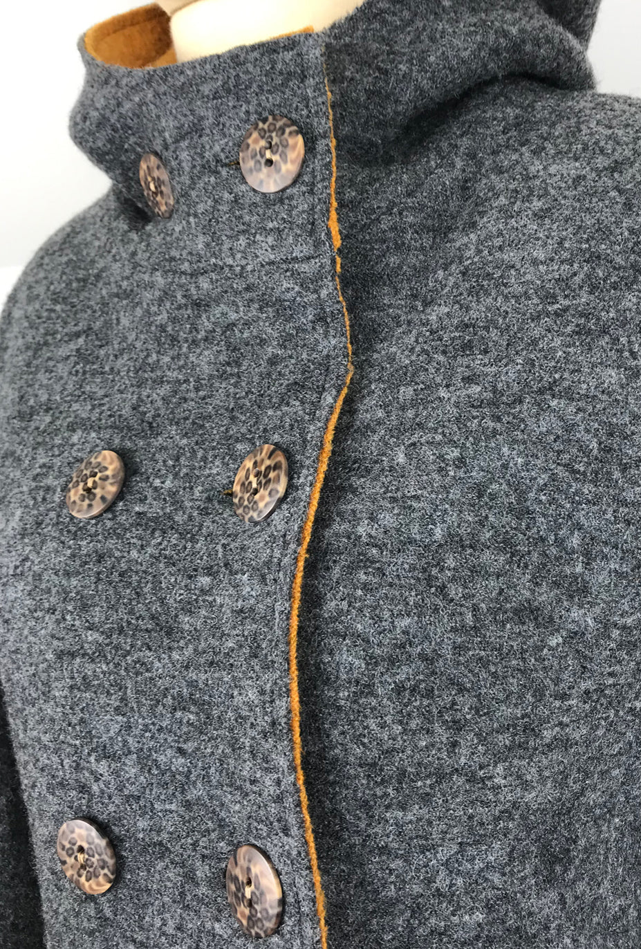 CHARCOAL CAR COAT