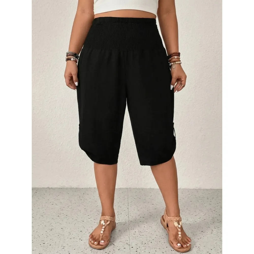 Factory Direct Women's Elastic Waist Comfort Capri Pants, 8-Pack Only $24