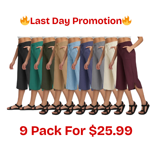 👖 Women's Wide Leg Yoga Capris – High Waisted with Pockets, Quick Dry, Lightweight, UPF 50+ Sun Protection – Loose Comfy for Hiking, Gym, Travel & Outdoor Workout ☀️