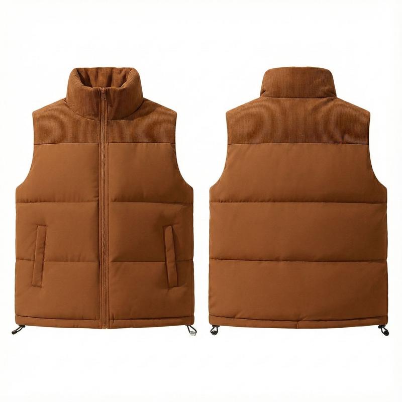 Women's Zip Up Puffer Vest with Pockets