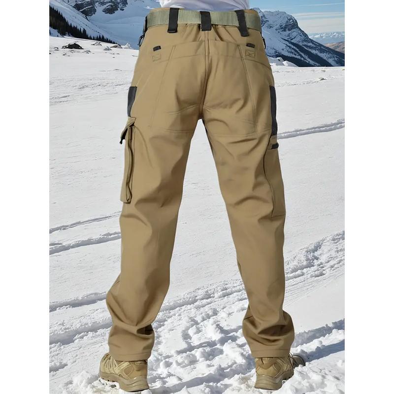 Men’s Tactical Fleece-Lined Joggers — Windproof Outdoor Pants