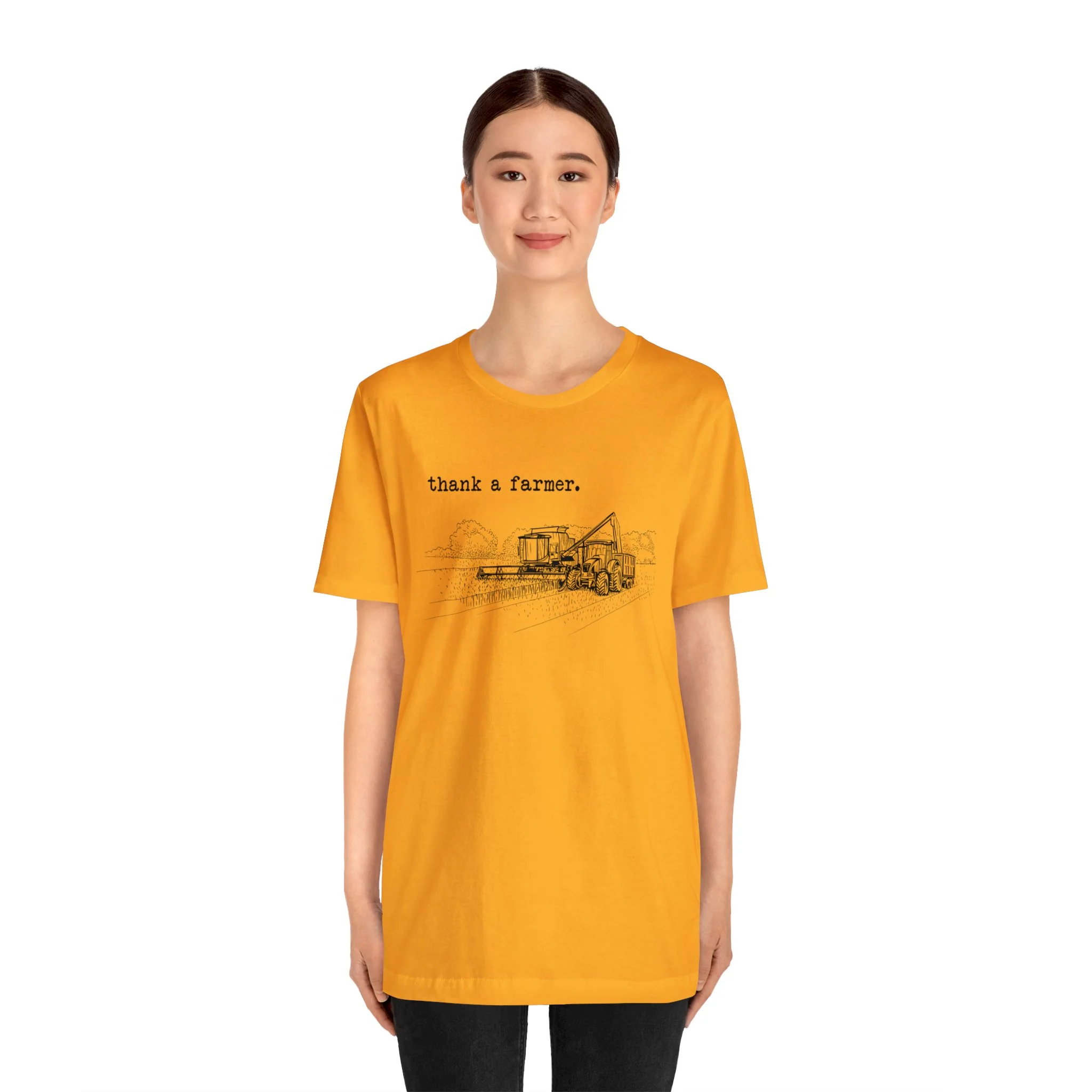 Thank a Farmer Unisex Jersey Short Sleeve Tee