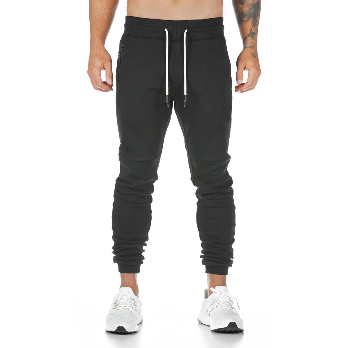 Men'S Patchwork Pocket Casual Knitted Trousers