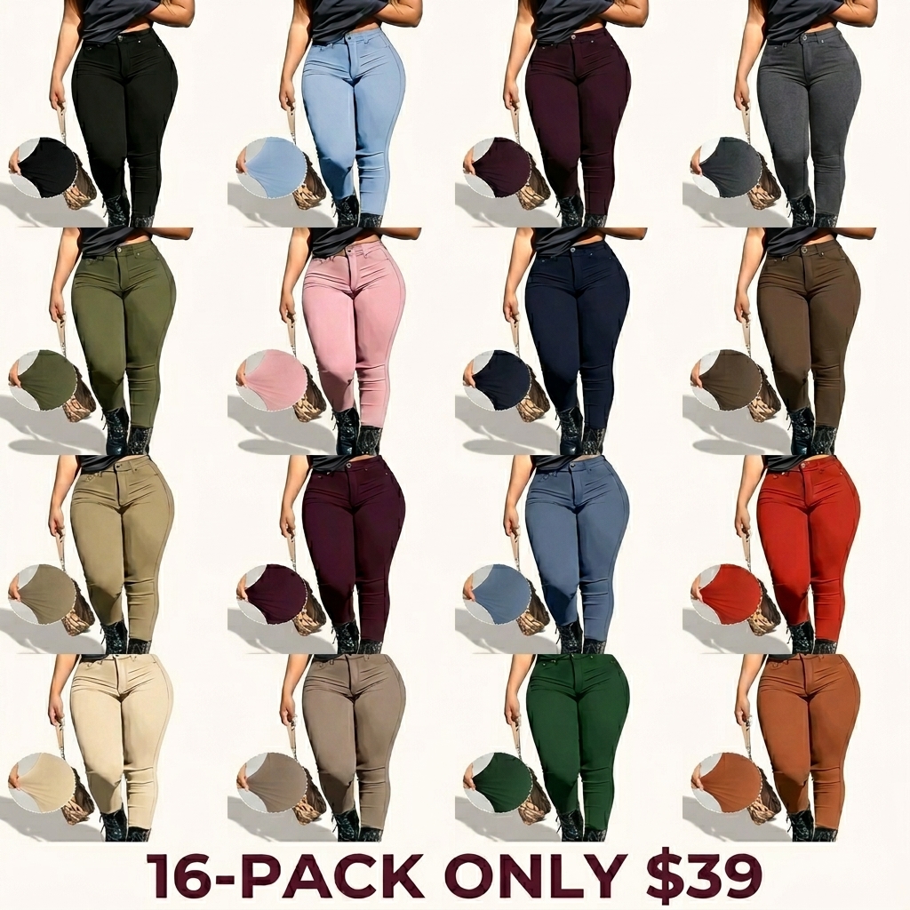 Women's Button-Fly Leggings (with Pockets)