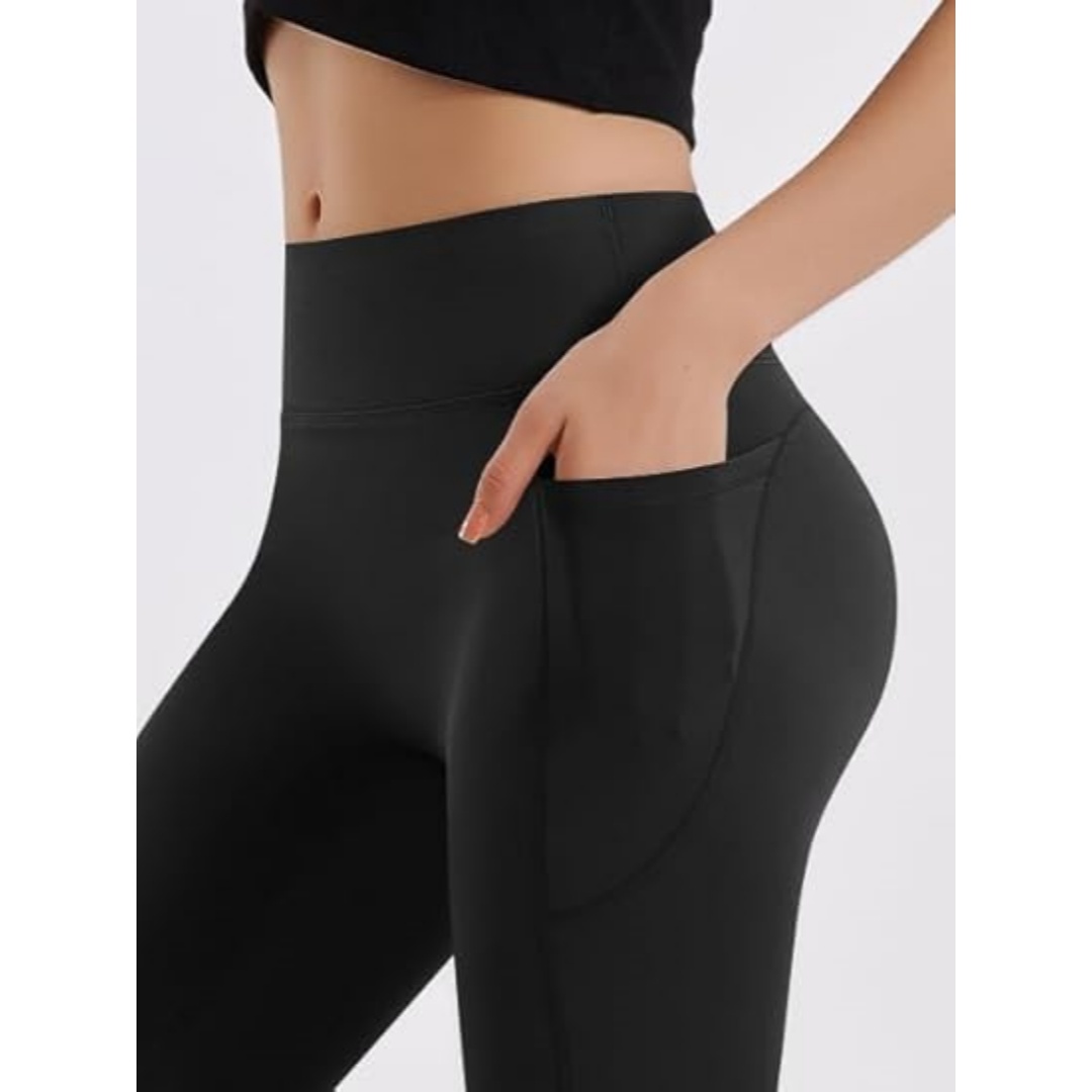 Women High Waist Butt Lifting Bottoms with Pockets