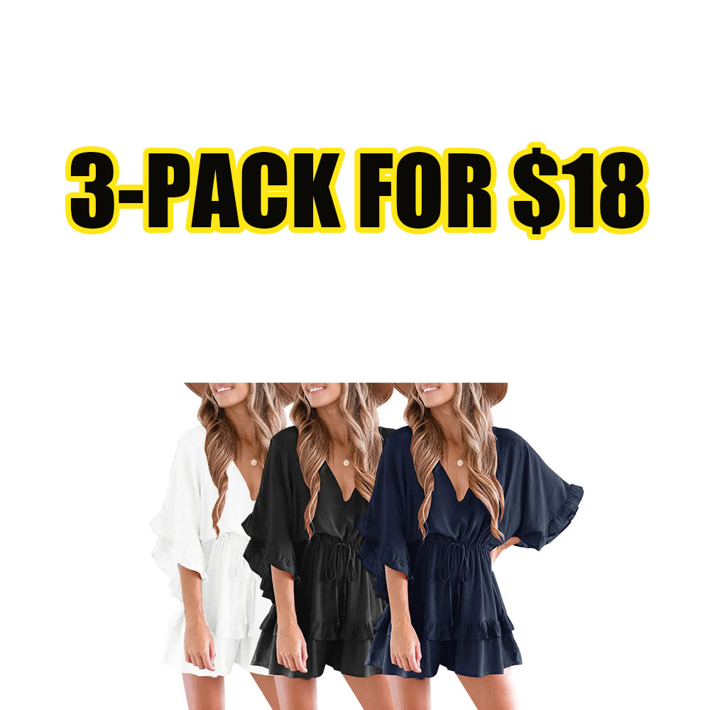 Women's Coastal Breeze Ruffle Romper