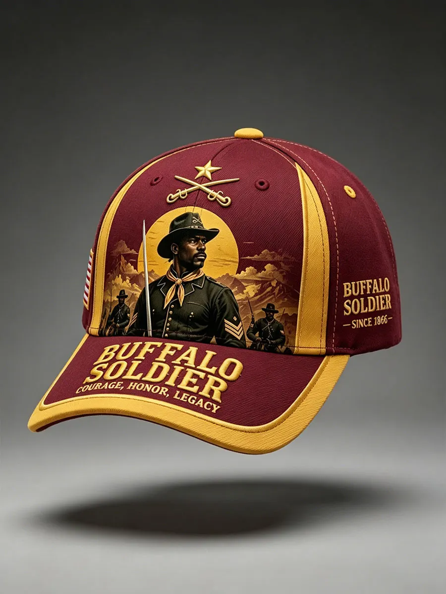 Buffalo Soldier Courage Legacy Vintage Baseball Cap