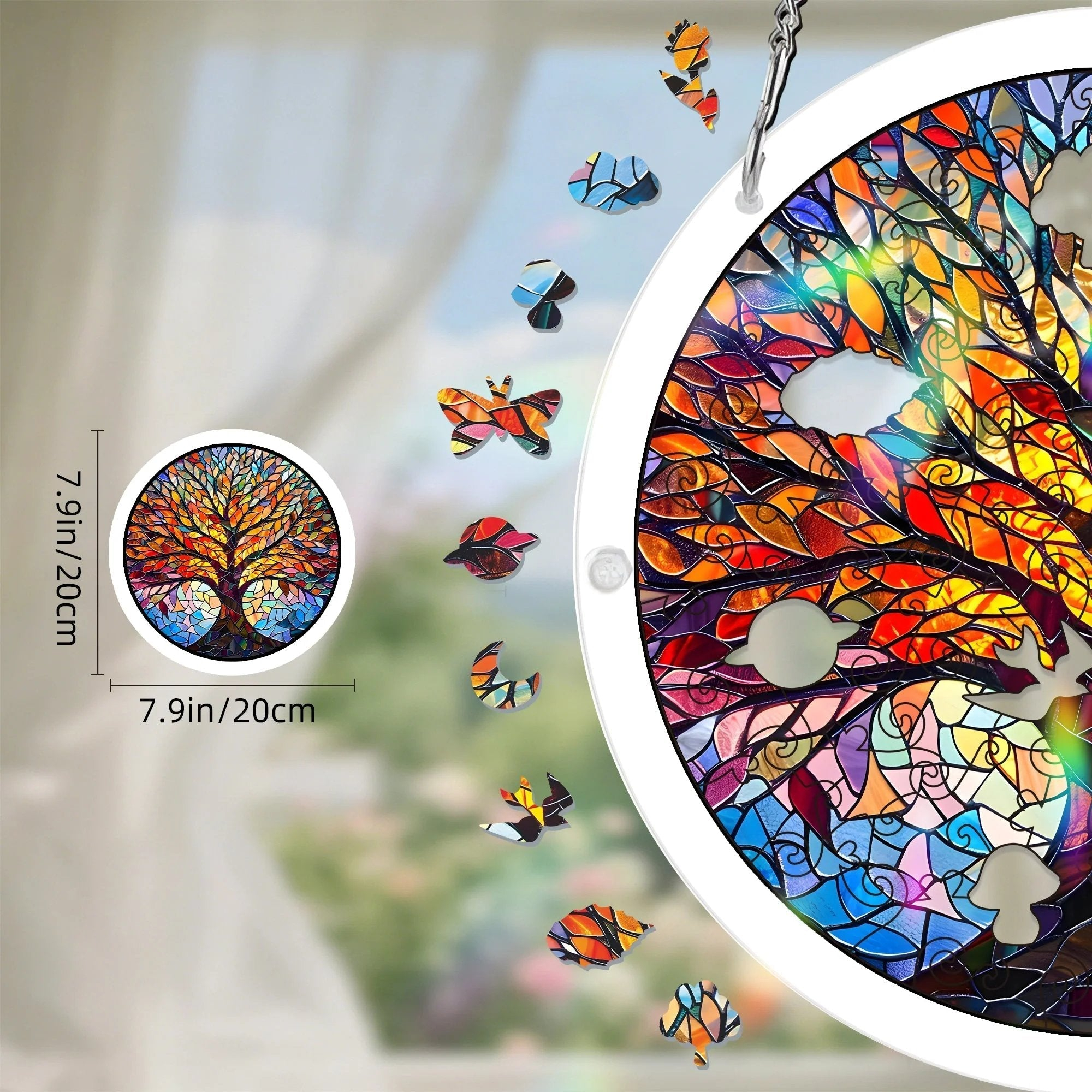🔥LAST DAY SPECIAL PRICE☀️Acrylic Jigsaw Puzzle Suncatcher 80 Pieces