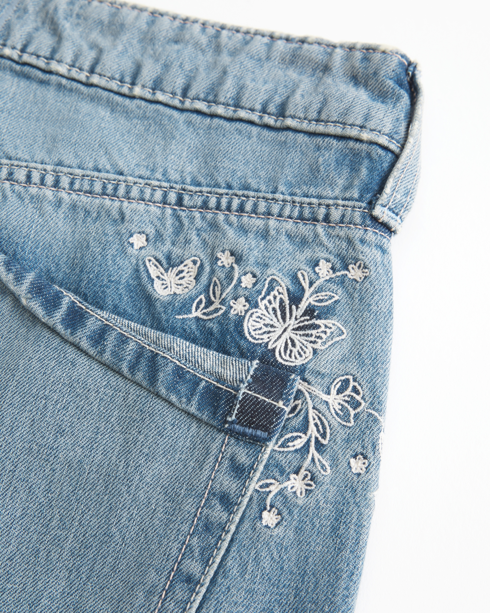 Low-Rise Dark Wash Baggy Jeans