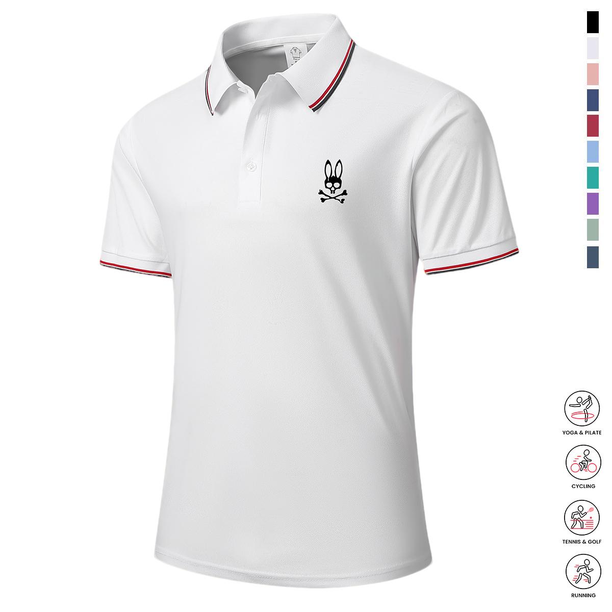 Men's Casual Short-Sleeve Polo Shirt Set