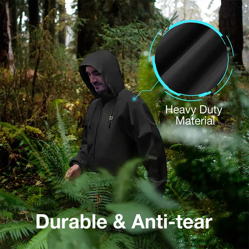 Rain Suit: Lightweight, Waterproof, and Breathable Rain Jacket & Pants — Ideal for Outdoor Activities, Work Tasks, Daily Wear, and Wilderness Gear