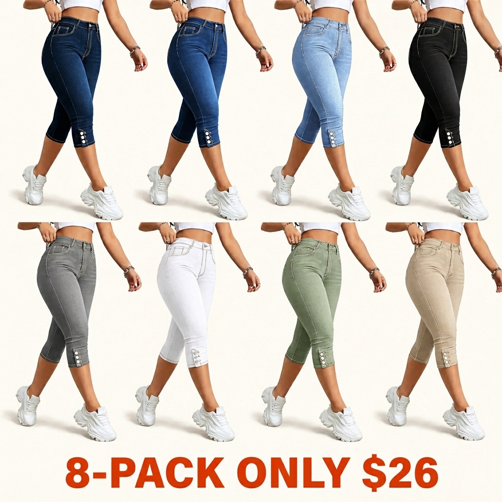 Women's Stretch Slim-Fit Cropped Jeans