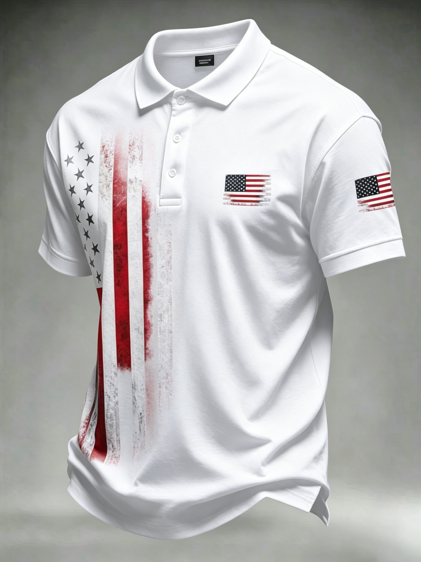 Men'S Casual 250Th Anniversary Celebration Of The Founding Of The United States Independence Day Personalized Printed Polo Shirt