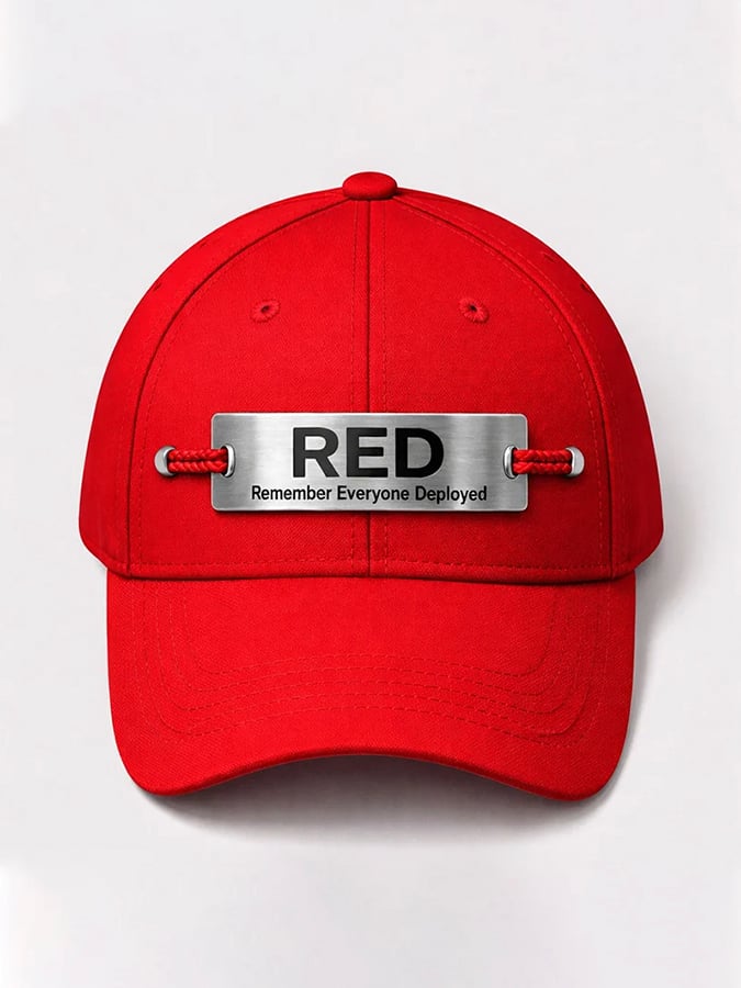 Red Friday Print Baseball Cap