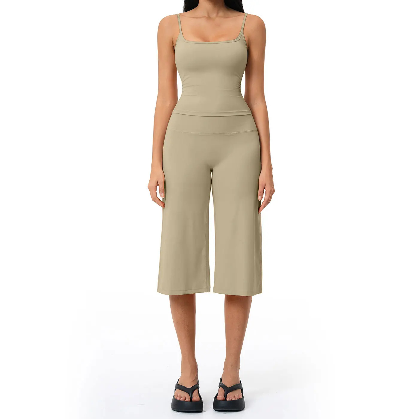 New Yoga Set: Camisole Top, High-Waisted Quick-Dry Casual Shorts, Running & Outdoor Yoga Outfit