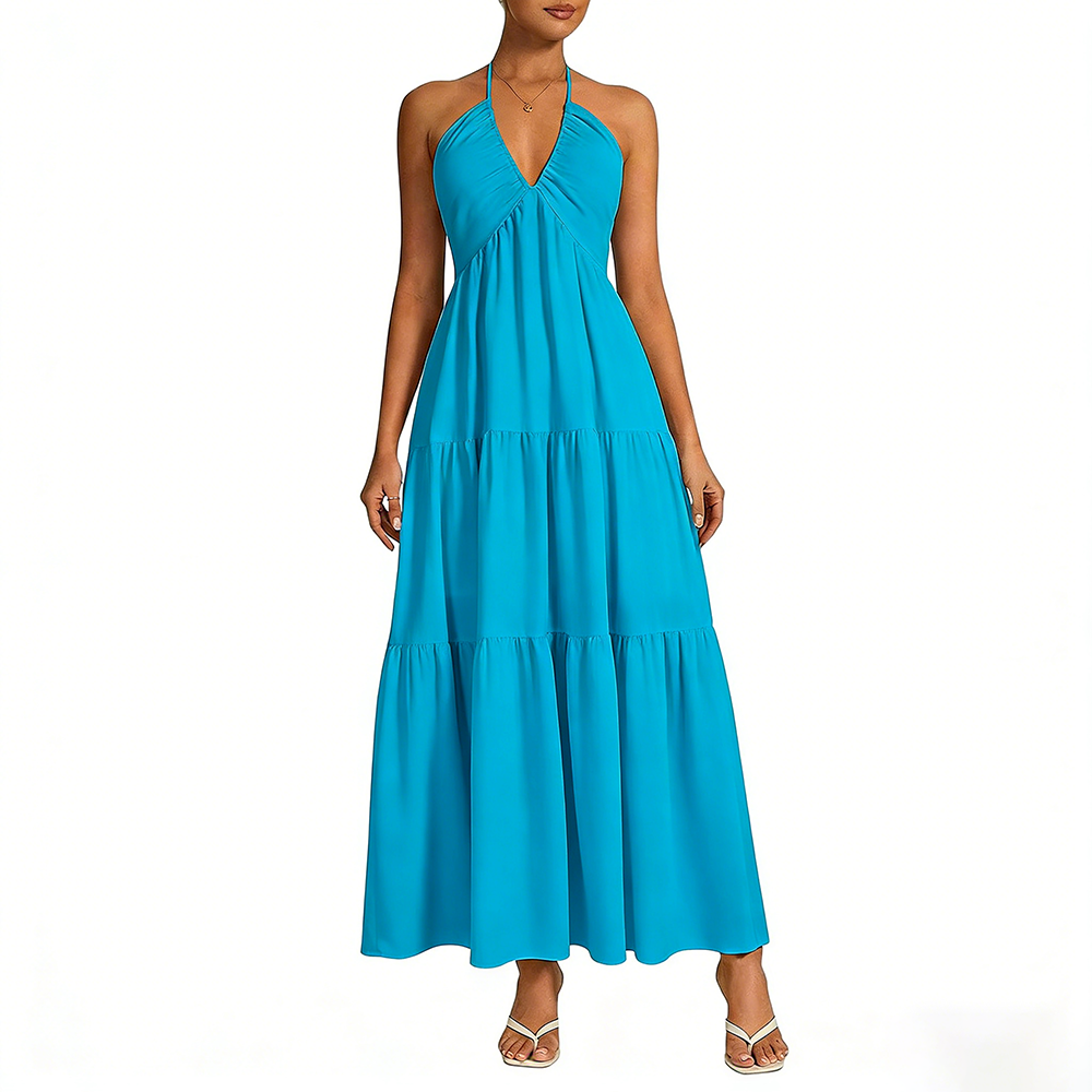 Women's Casual Basic Loose Fit Sleeveless Dress