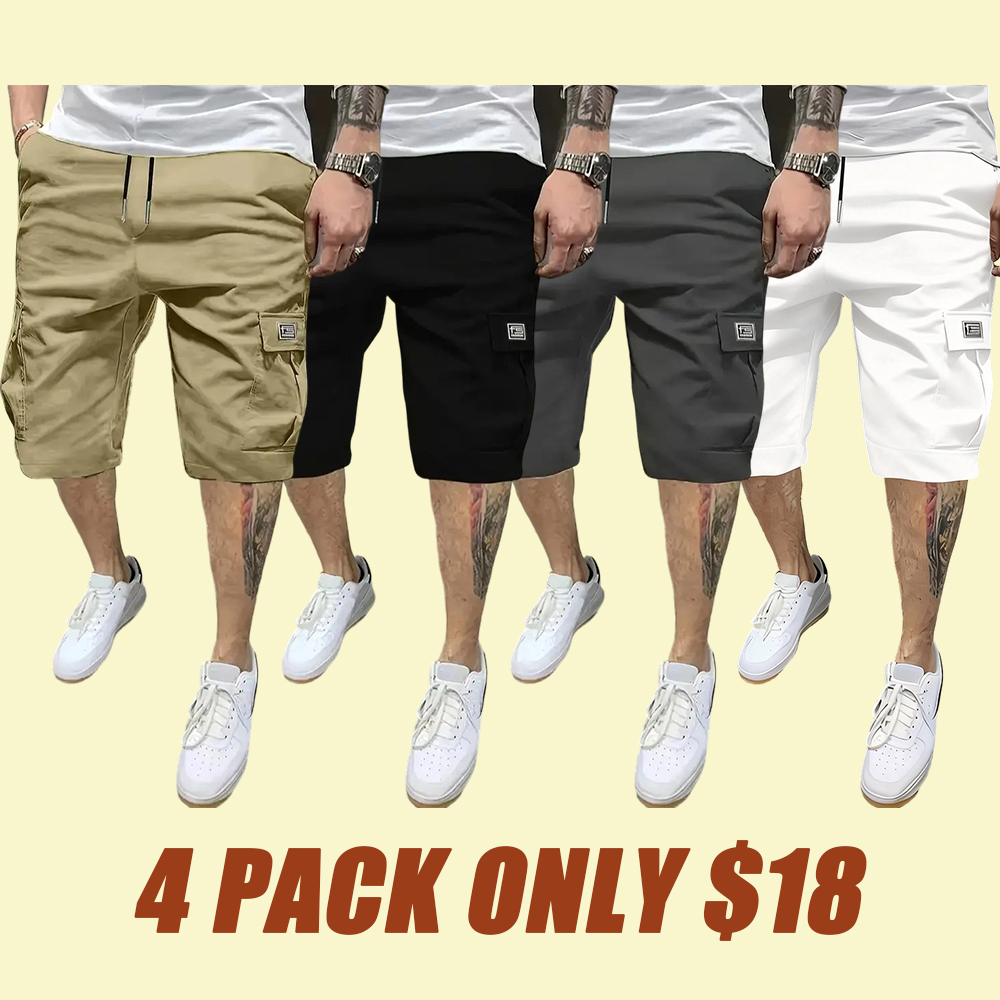 🔥Limited-time 50% off🔥Men's Shorts Set  Slanted Pockets Bottoms for Everyday Use Menswear Overalls shorts men