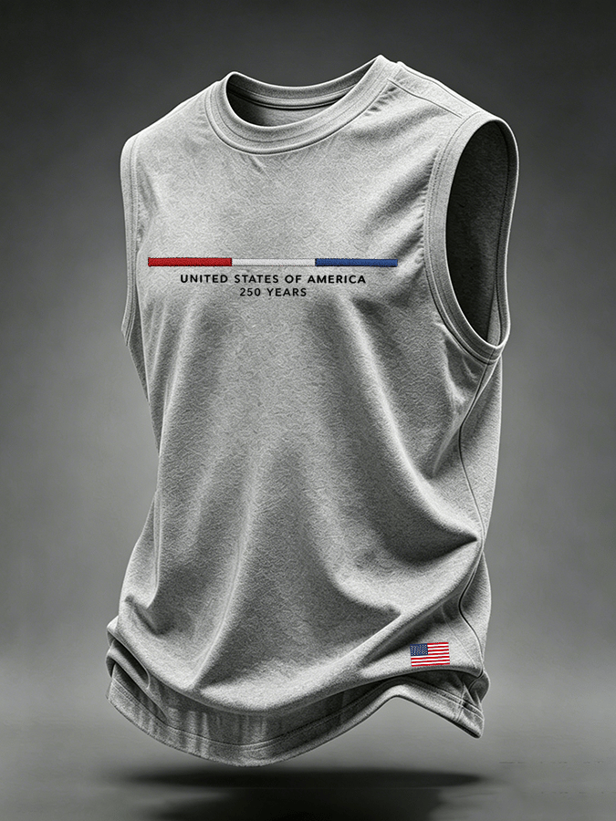Men's United States 250TH Anniversary Print Casual Vest