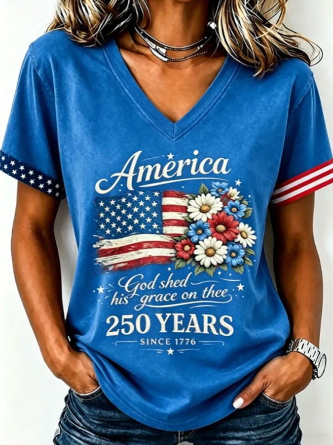 Women's Casual Print Short-Sleeve T-Shirt