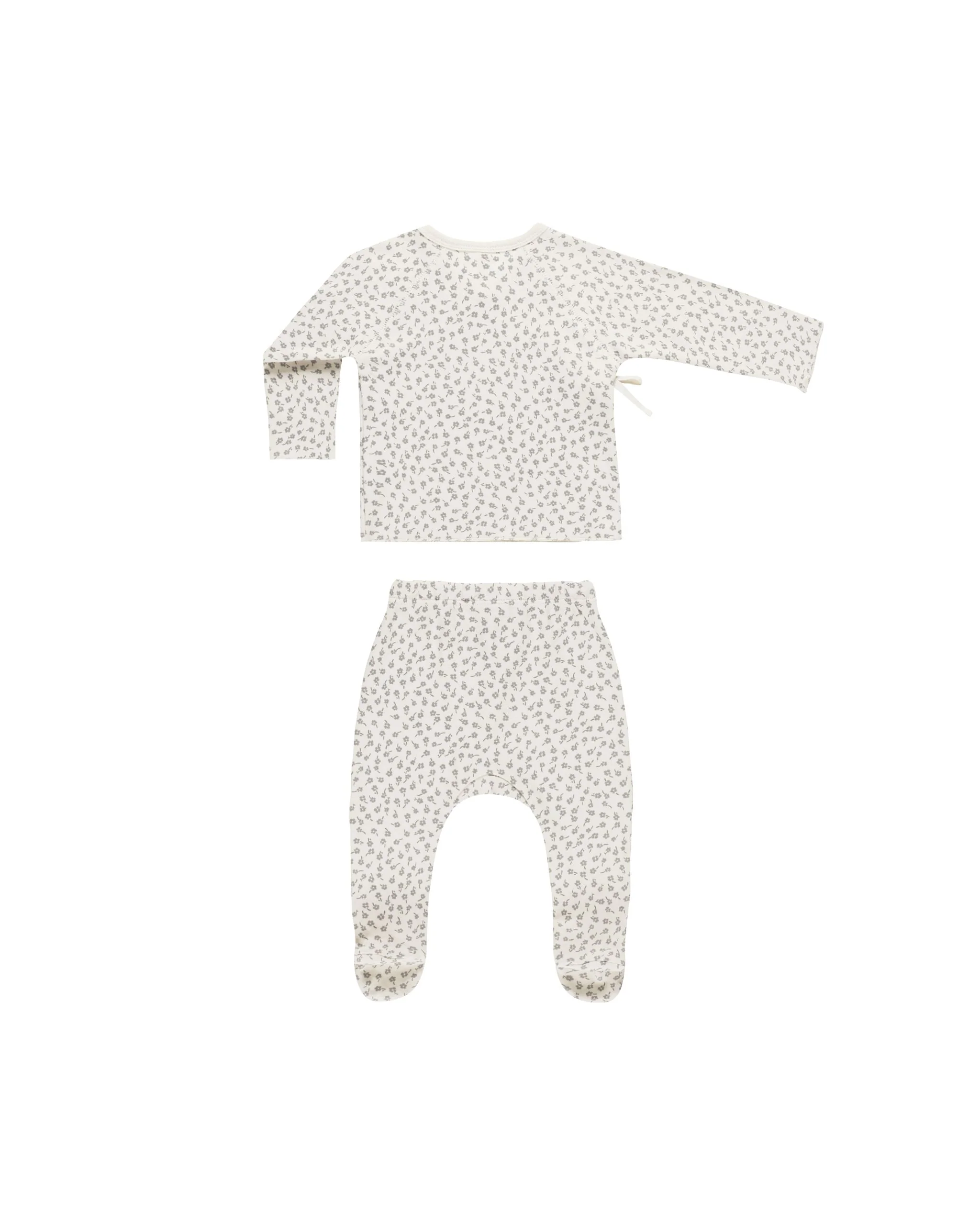 Wrap Top + Footed Pant Set || Scatter