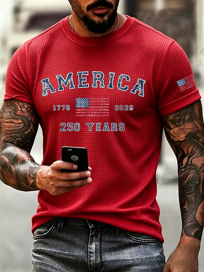 Men's Casual Printed Short-Sleeve T-Shirt