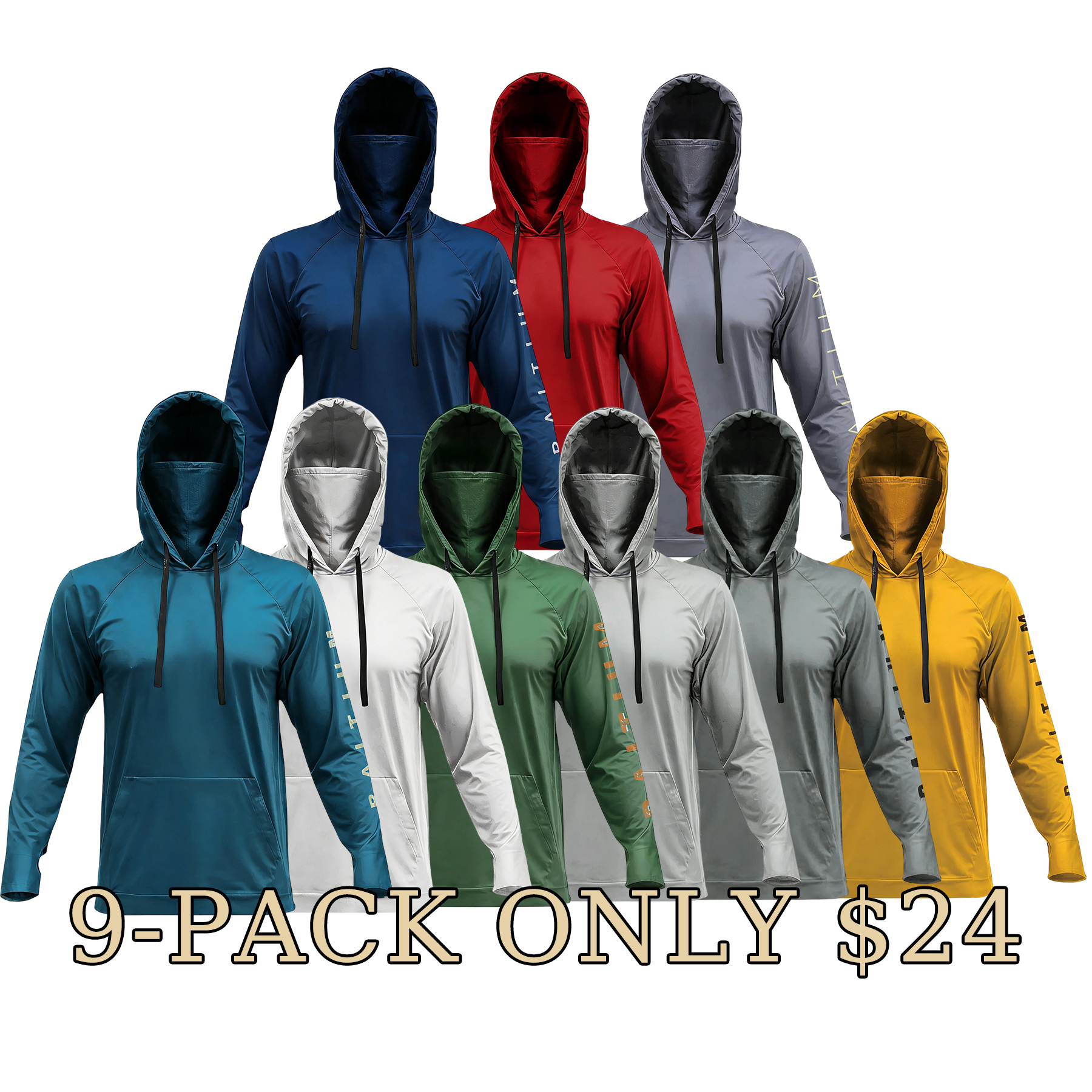 Men’s UPF 50+ Sun Protection Hoodie with UV Detection
