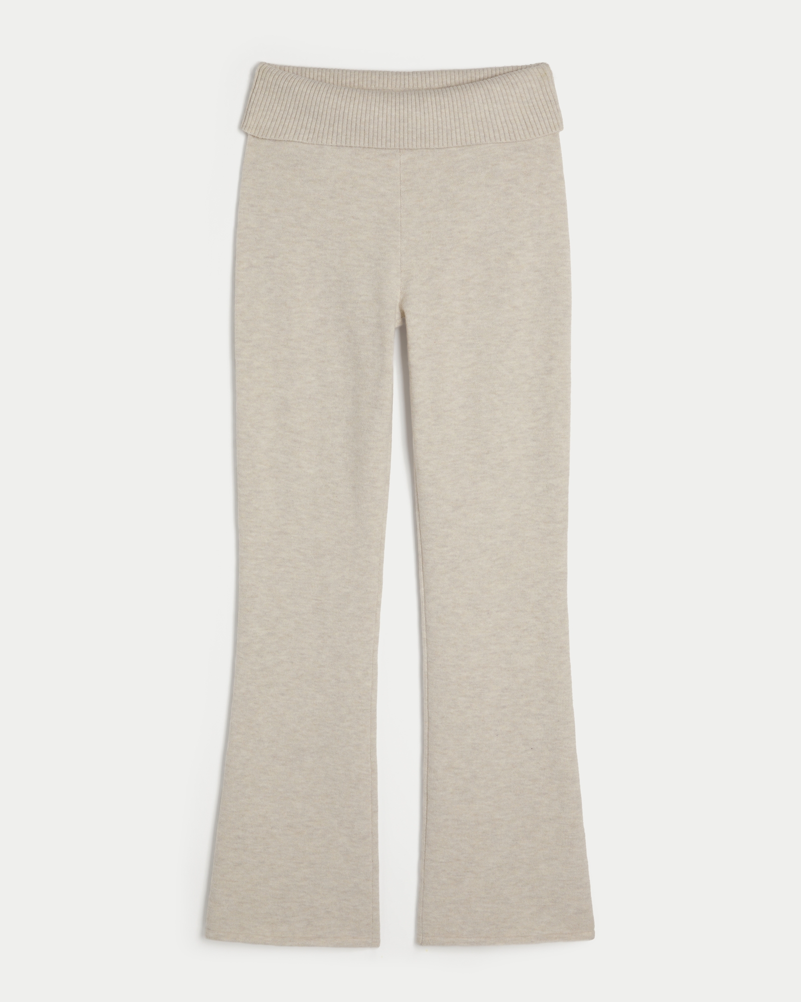 Gilly Hicks Cozy Sweater-Knit Foldover Waist Boot Pants