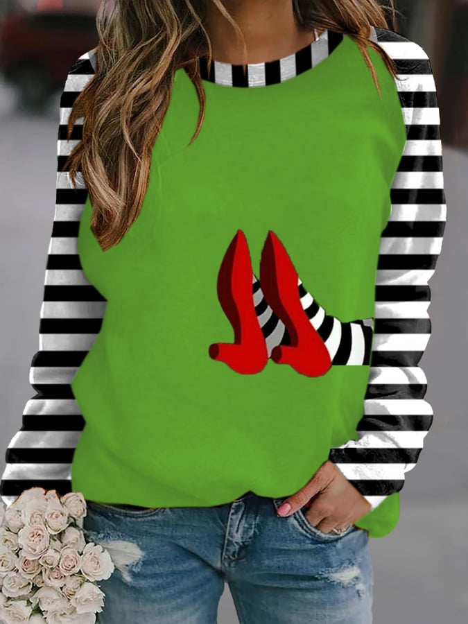 Women'S Halloween Printed Sweatshirt