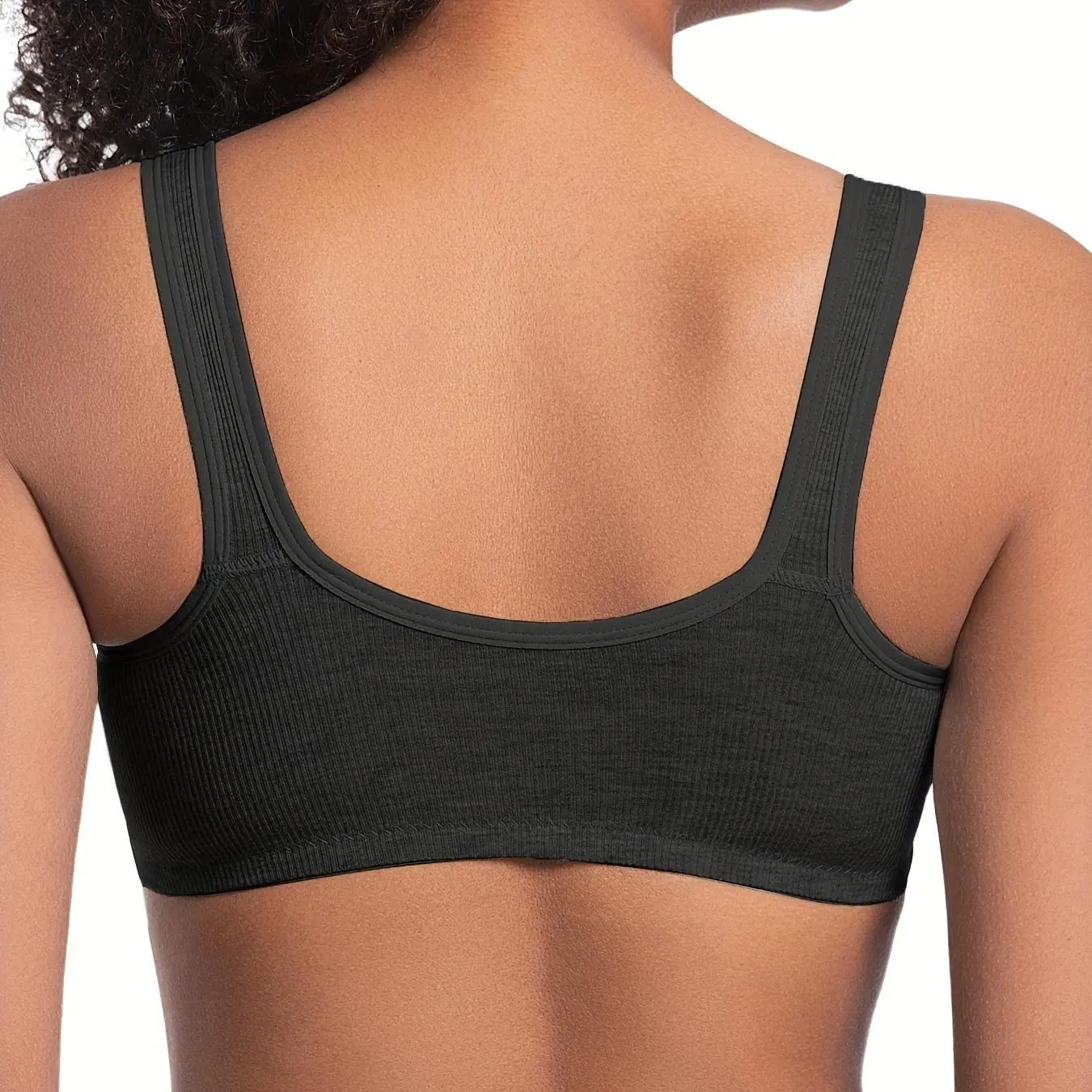 Women's Front Closure Cross Back Wireless Bra