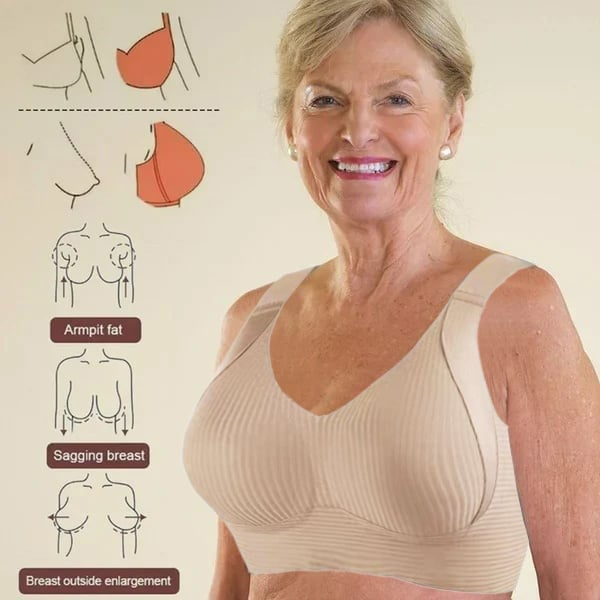 🎁Women's Ribbed Push Up Adjustable Wireless Bra✨🎁Buy 1 Get 9 Packs🔥
