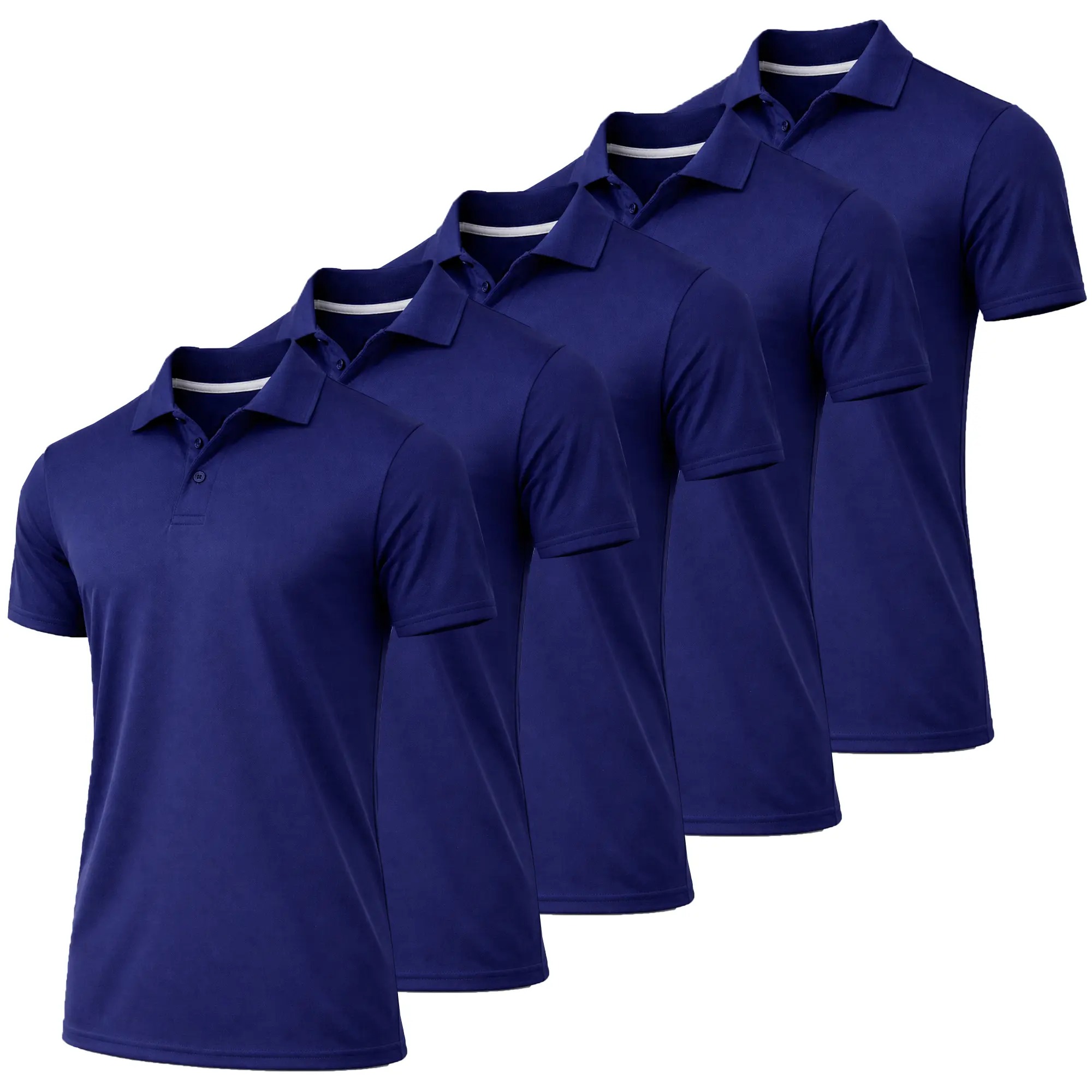 👕👕Men's Performance Polo Shirt with Ribbed Sleeves