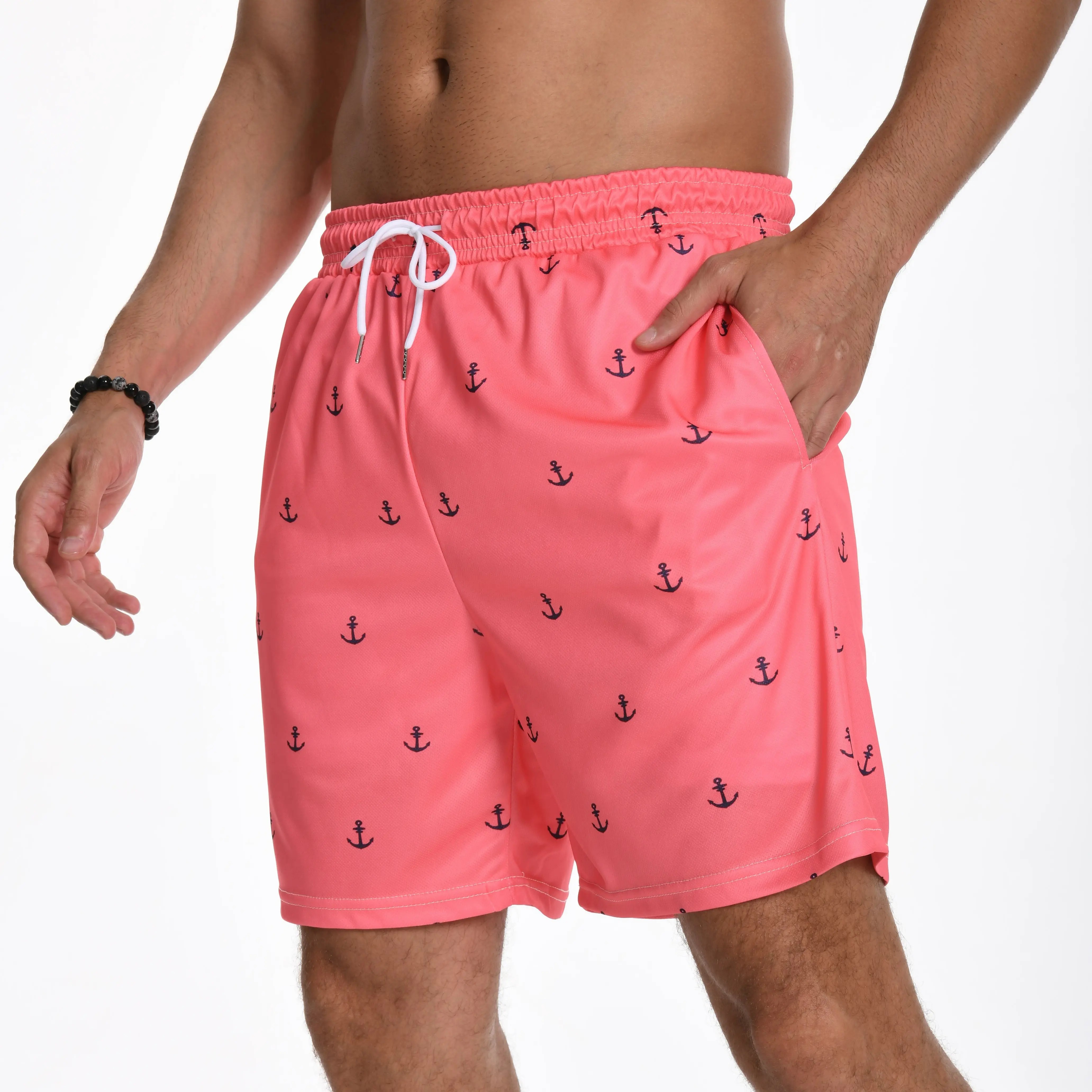 Men's 2-in-1 Swim Trunks – Compression Liner, No-Chafing Boardshorts with Pockets