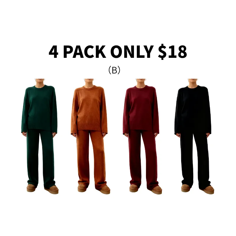 Casual, stylish, and comfortable knitted set