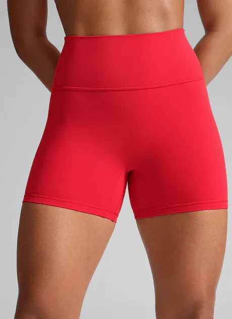 Womens Butterlift High Waist Scrunch Butt Biker Shorts 4 Inches