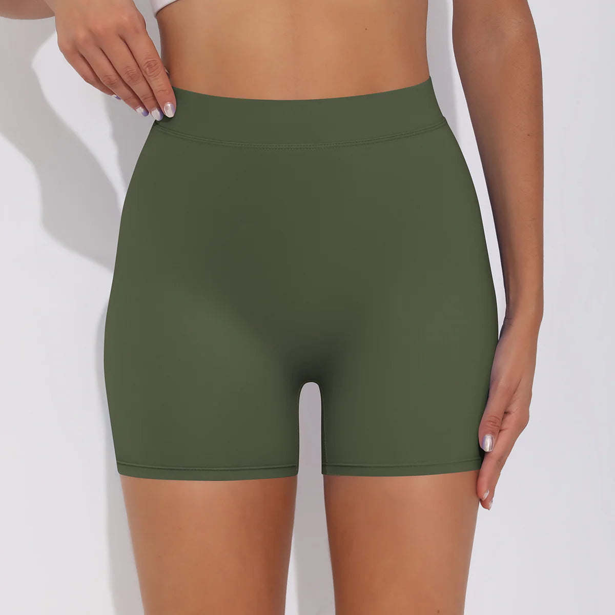 V-back Ruched Shorts