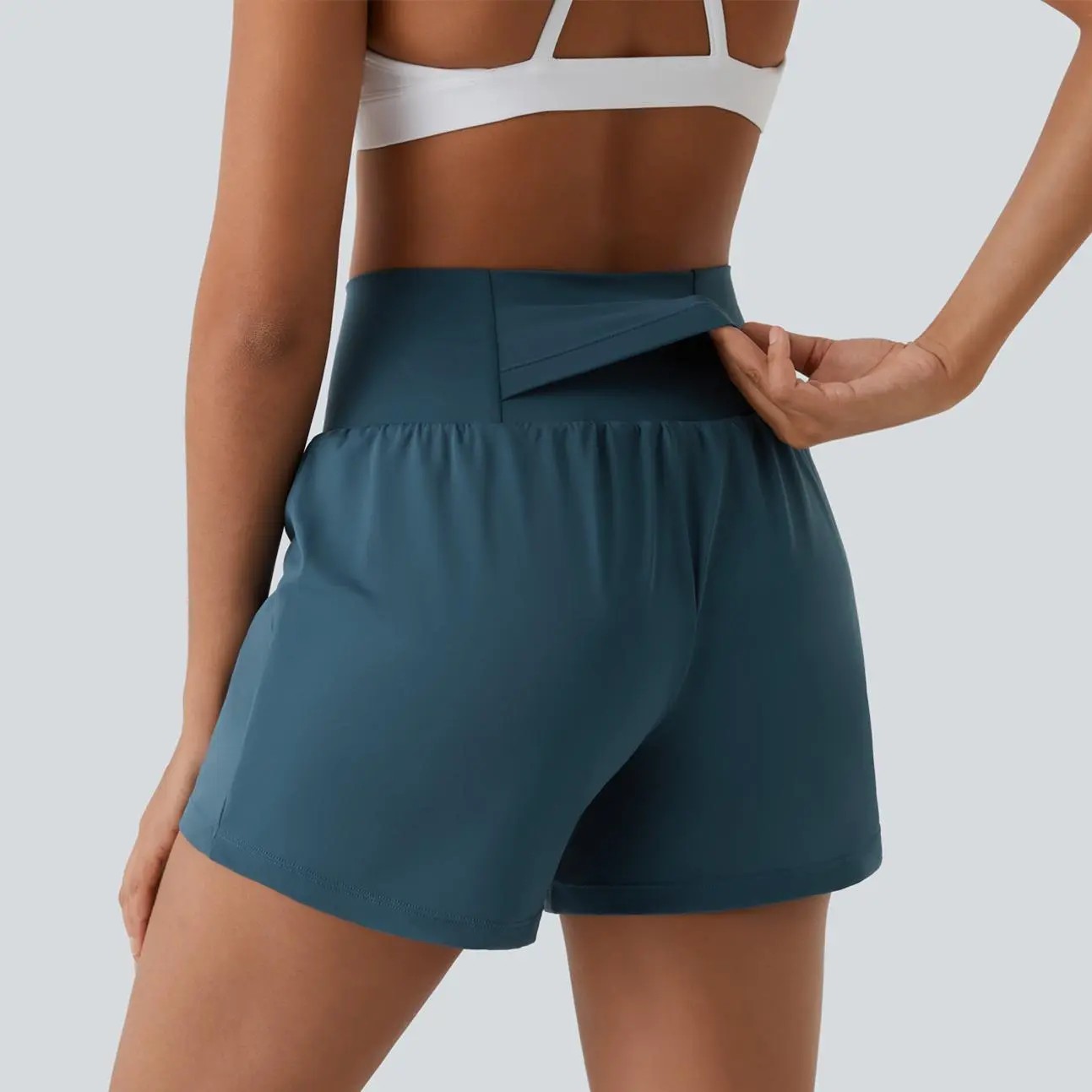Women's 10-Piece Super High Waisted 2-in-1 Yoga Shorts Set – 5