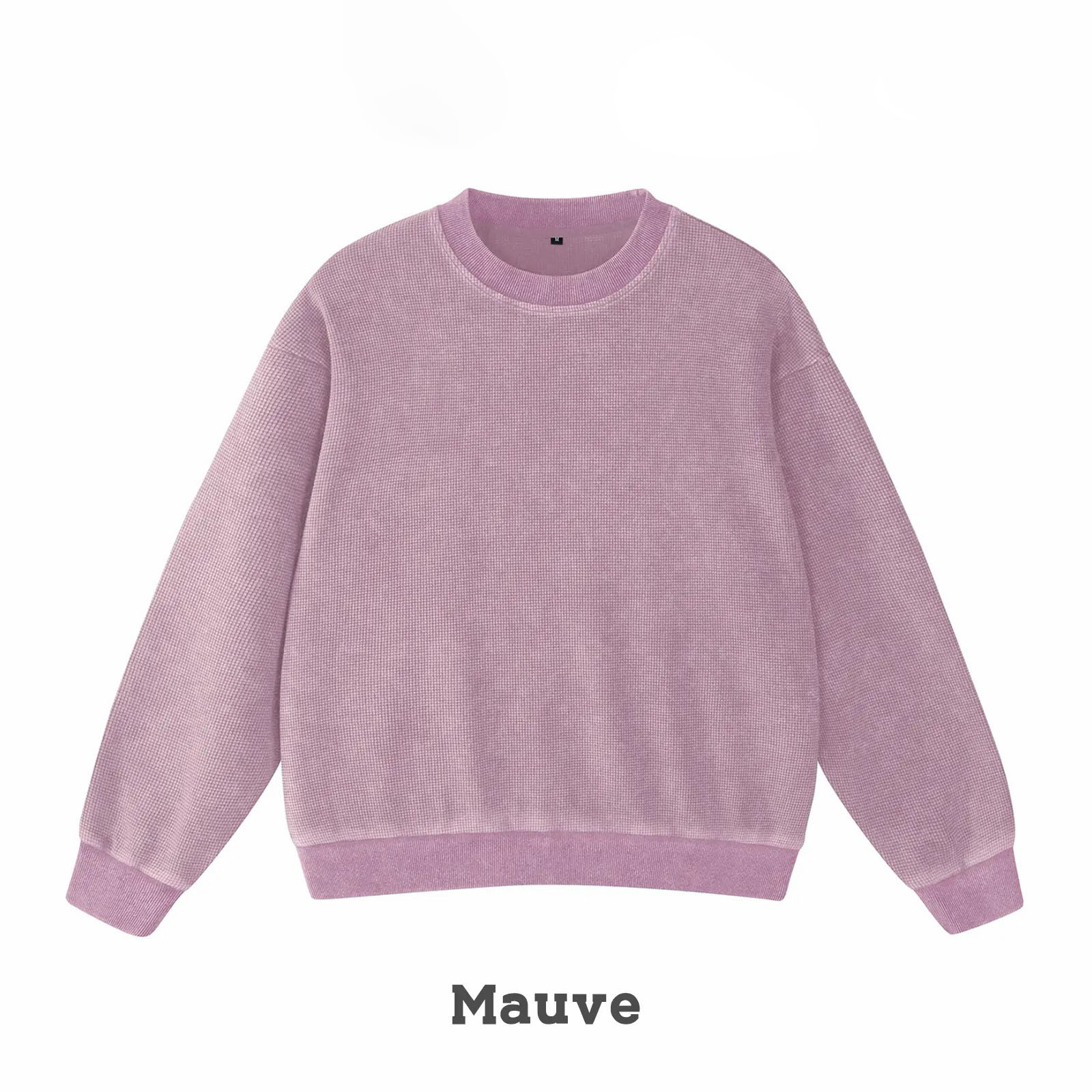 Unisex Acid Wash Oversized Sweatshirt – Loose Fit Cotton Vintage Crew Neck Pullover